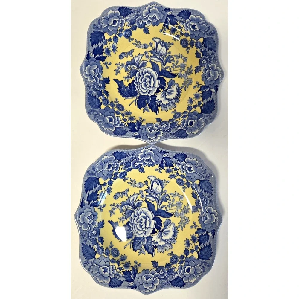 Spode Blue Room Garden Collection Set (2) Plates 9